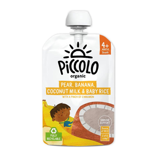 Piccolo_Pear Banana Coconut Milk and Baby Rice 100g-Pack of 5