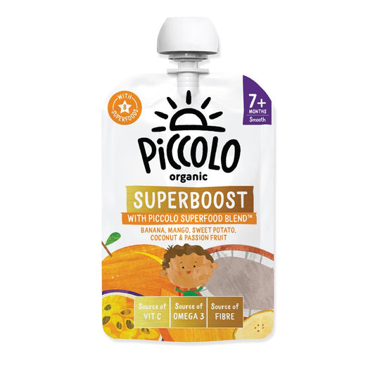 Piccolo_Organic Superboost Banana Coconut and Passionfruit 100g-Pack of 7
