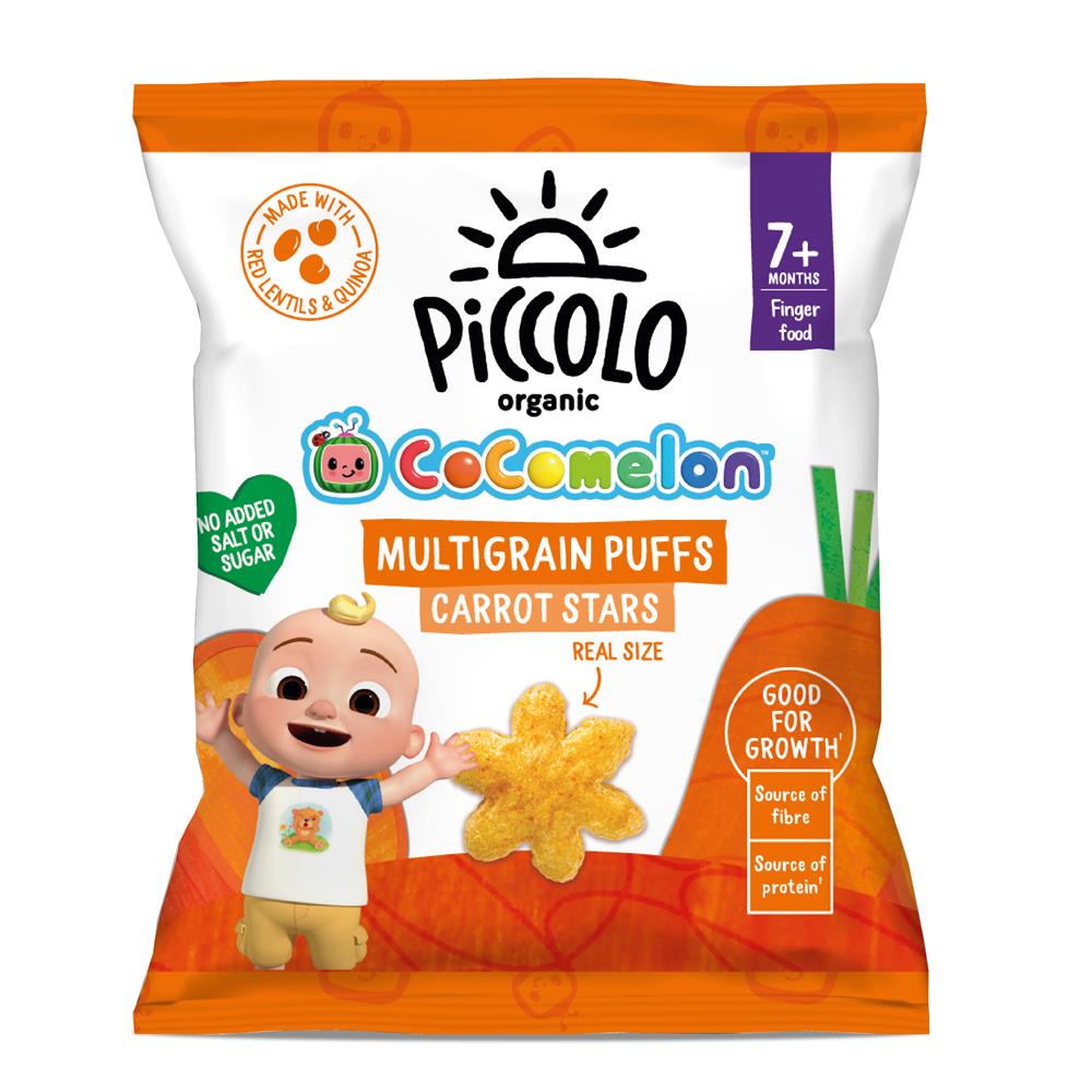 Piccolo_Organic Multigrain Carrot Puffs 15g-Pack of 10