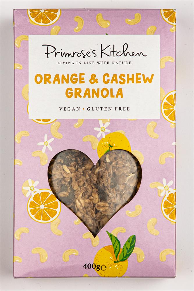 Primroses Kitchen_Orange & Cashew Granola 400g