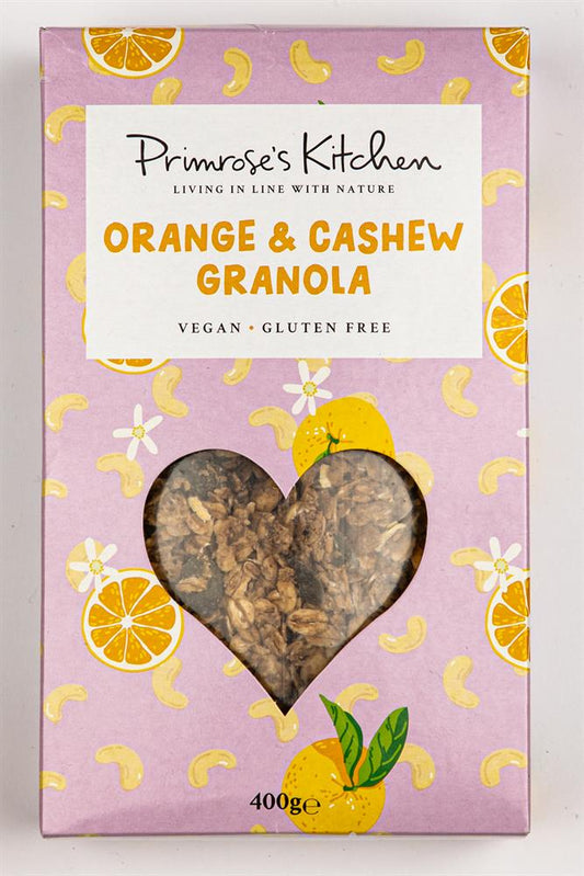 Primroses Kitchen_Orange & Cashew Granola 400g