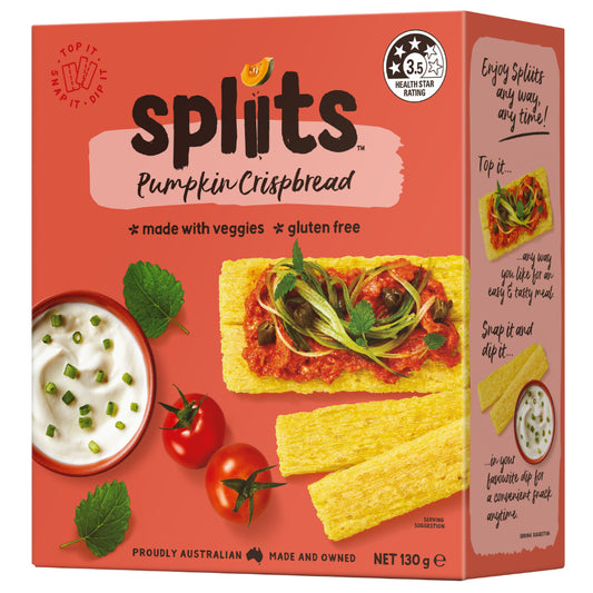 Spliits_Pumpkin Crispbread 130g-pack of 6