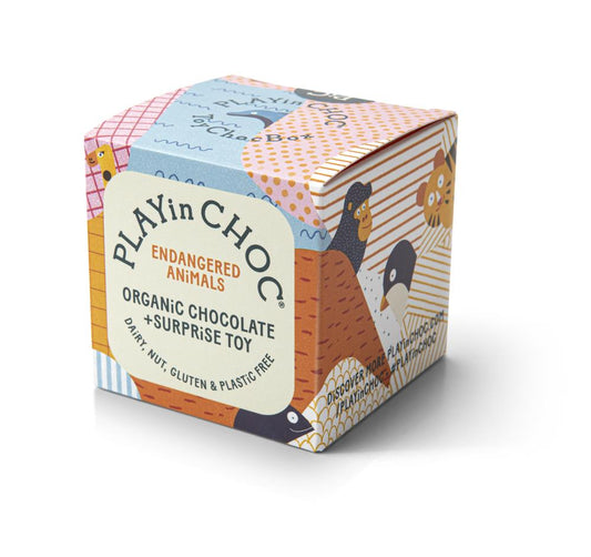 PLAYin CHOC_ToyChoc Endangered Animals 38g-pack of 6