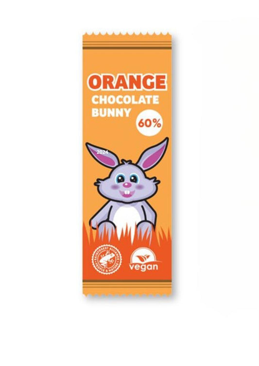 Plamil_Orange Bunny Chocolate Bar 60%-Pack of 22