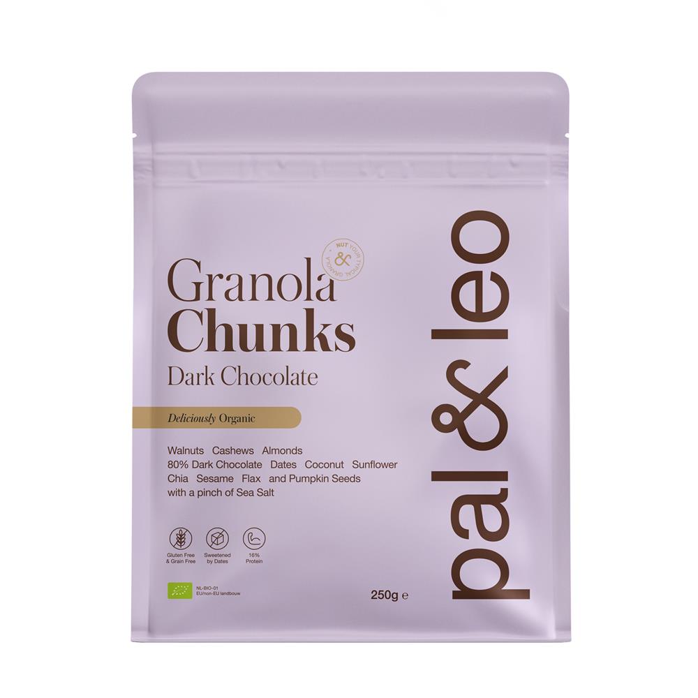 Pal & Leo_Organic Granola Chunks Choco 250g-Pack of 5