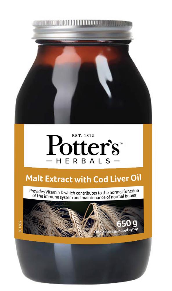 Potters_Potter Malt Extract and Cod Liver Oil 650g