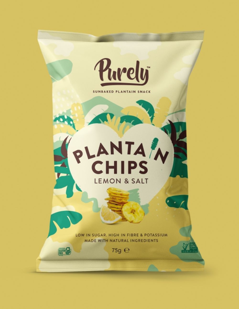 PURELY PLANTAIN_Lemon & Salt Chips 75g