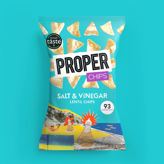 Properchips_Salt & Vinegar Lentil Chips 85g-Pack of 8