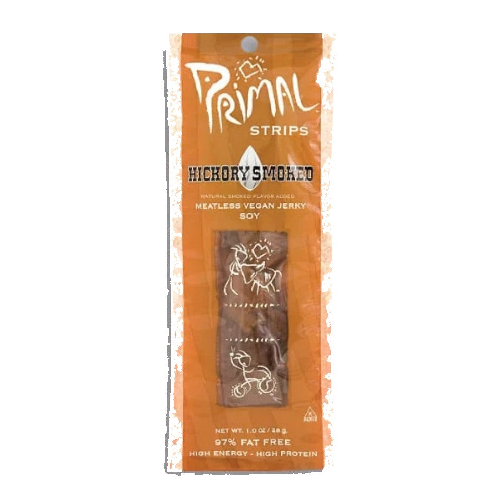 Primal Spirit_Vegan Jerky Strips Hickory Smoked 28g-pack of 4