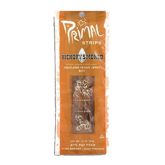 Primal Spirit_Vegan Jerky Strips Hickory Smoked 28g-pack of 4