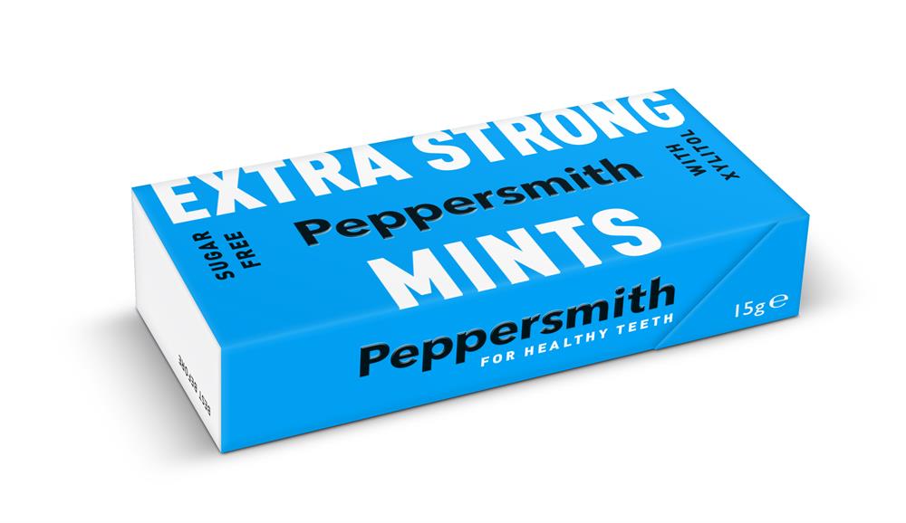 Peppersmith_Extra Strong Xylitol Mints 15g-pack of 12