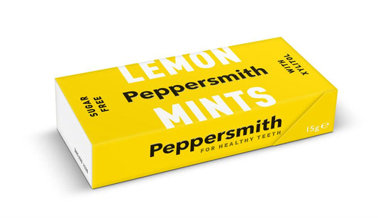 Peppersmith_Lemon Xylitol Mints 15g-Pack of 12