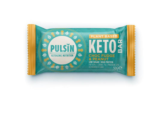 Pulsin_Choc Fudge Pnt Keto Bar 50g-Pack of 18