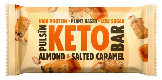 Pulsin_Almond Salted Caramel Keto Bar 50g-Pack of 18