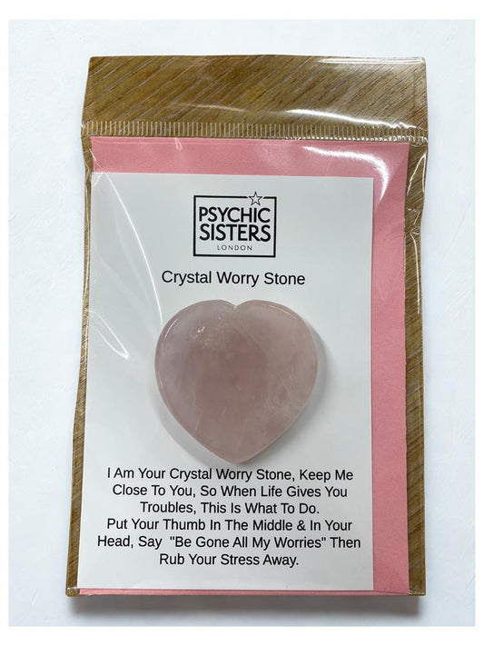 Psychic Sisters_Heart Crystal Worry Stone