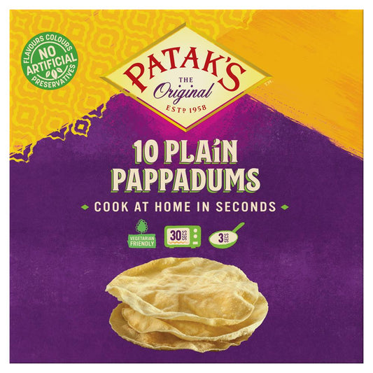 Pataks_Cook At Home Pappadums 100g-pack of 2