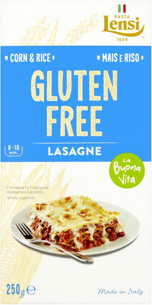Pasta Lensi_La Buona Vita Gluten Free Corn & Rice Lasagne 250g