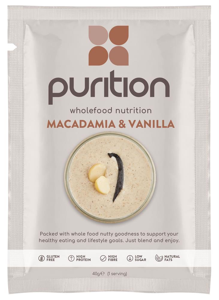 Purition_Wholefood Nutrition Macadamia & Vanilla 40g-Pack of 6