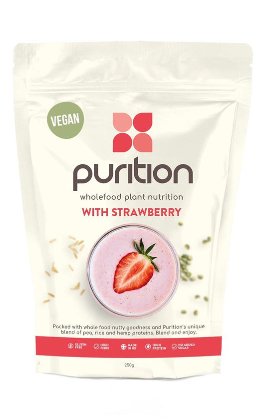Purition_Vegan Nutrition with protein Strawberry 250g