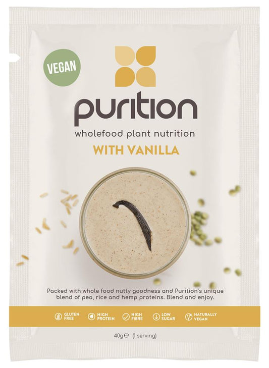 Purition_Vegan Wholefood Nutrition Vanilla 40g (1 serving)-pack of 8
