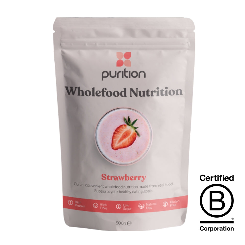 Purition_Wholefood Nutrition Strawberry 500g - (12 servings)