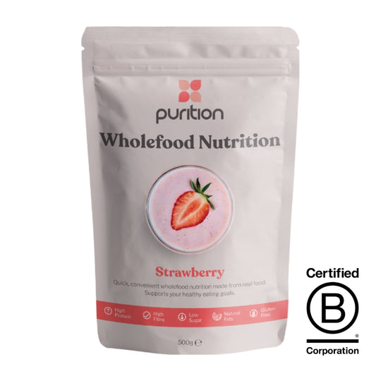 Purition_Wholefood Nutrition Strawberry 500g - (12 servings)