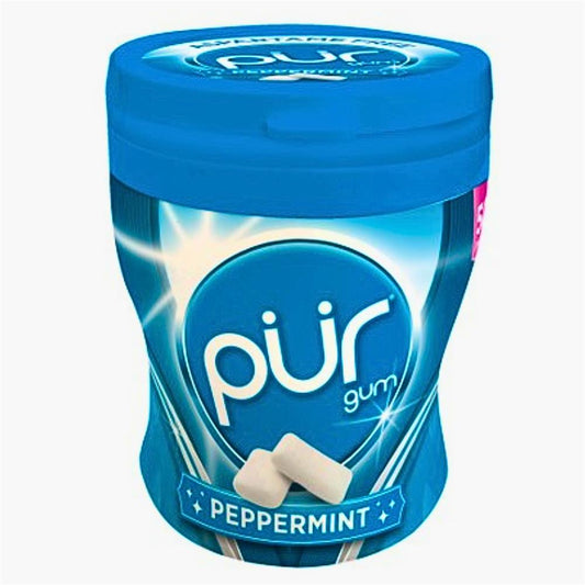 Pur Gum_ASPARTAME FREE - PUR Gum Peppermint 70g Shaker Cup-Pack of 6