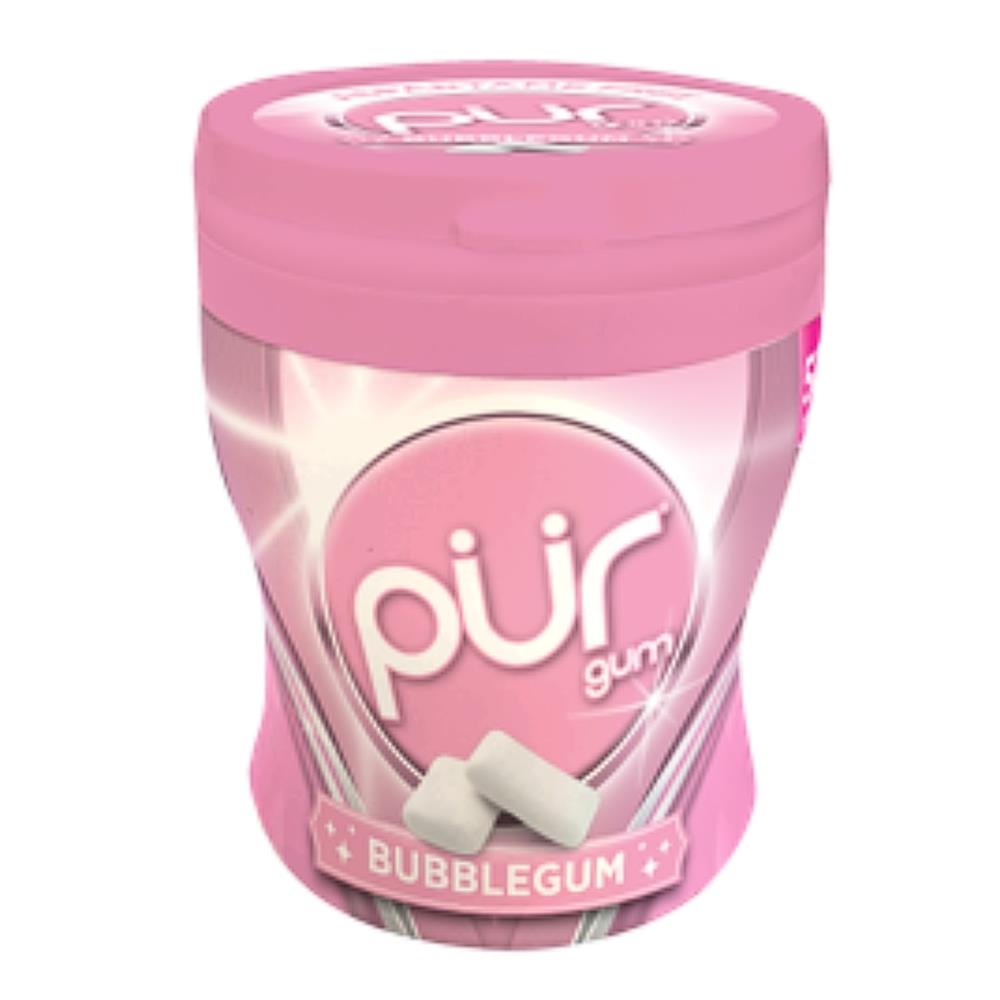 Pur Gum_ASPARTAME FREE - PUR Gum Bubblegum 70g Shaker Cup-pack of 6