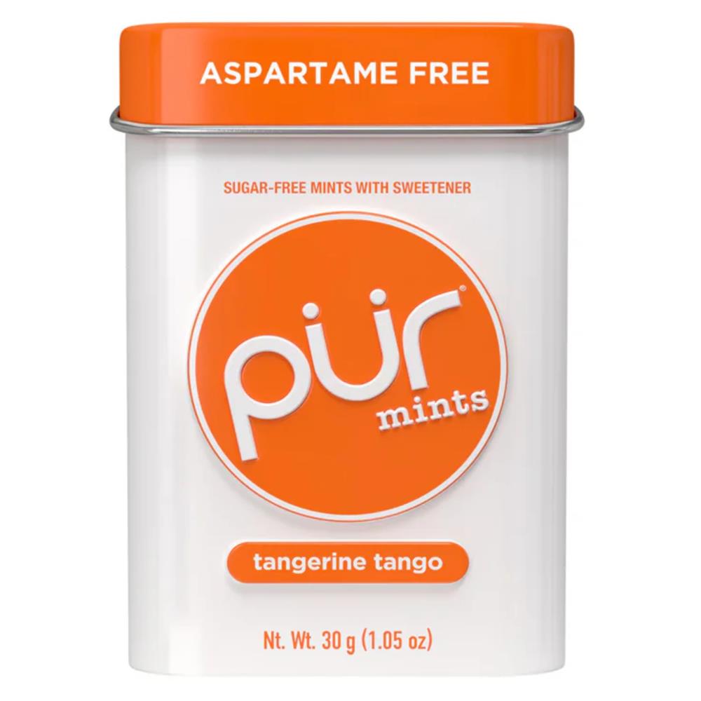 Pur Gum_ASPARTAME FREE MINTS - Tangerine Tango 30g Tin-Pack of 12