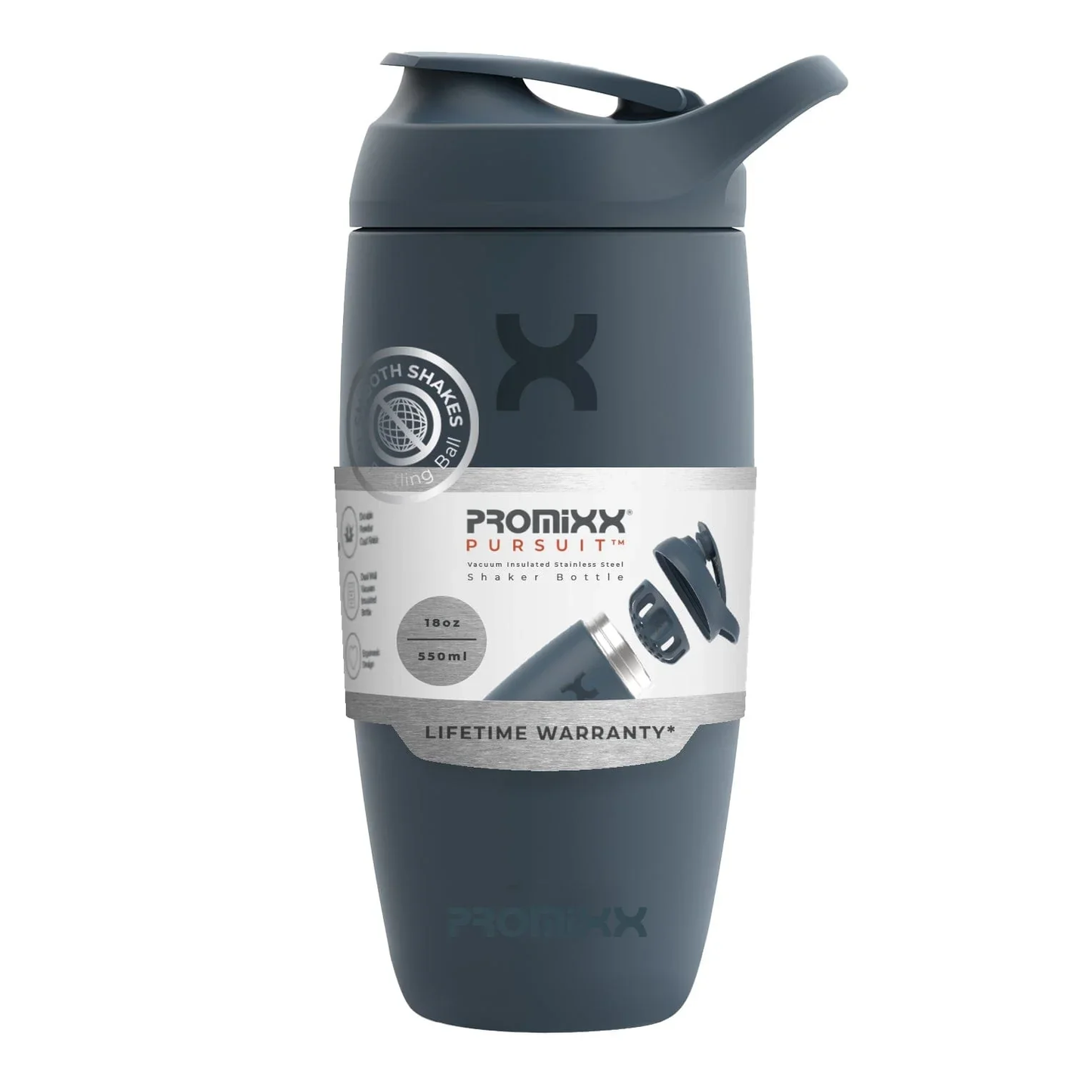 PROMiXX Pursuit Stainless-Steel Shaker Bottle 550ml Coral