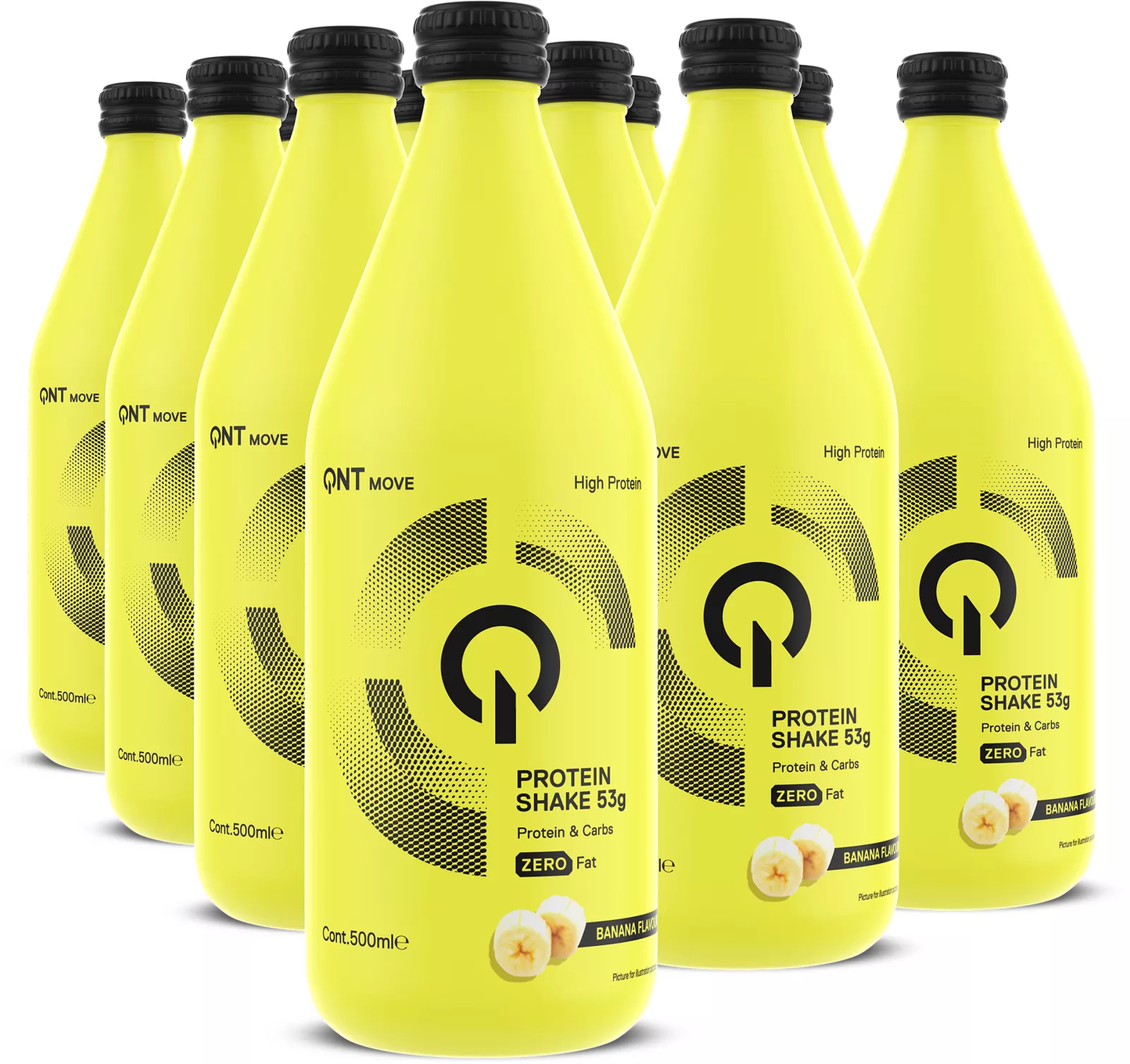 QNT 53g Protein Shake 12x500ml Vanilla