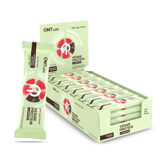 QNT Vegan Protein Bar 28x40g Raspberry Brownie