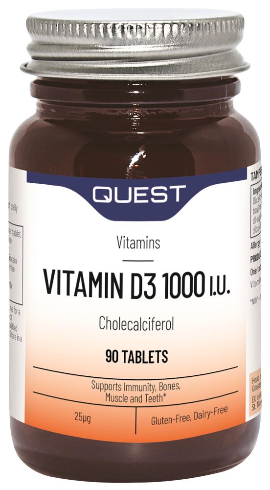 Quest_Vitamin D3 1000 i.u 90 tabs