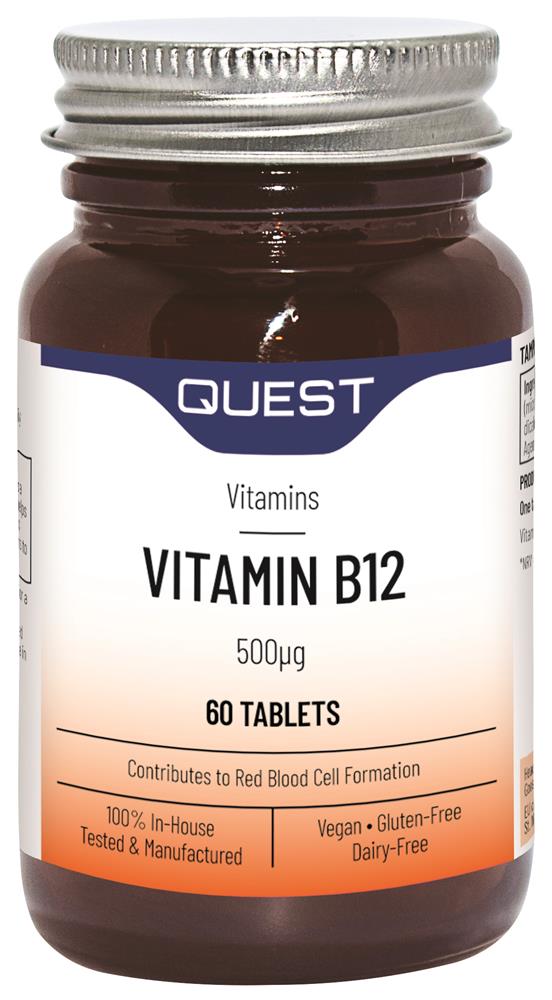 Quest_Vitamin B12 500mcg 60 Tablets