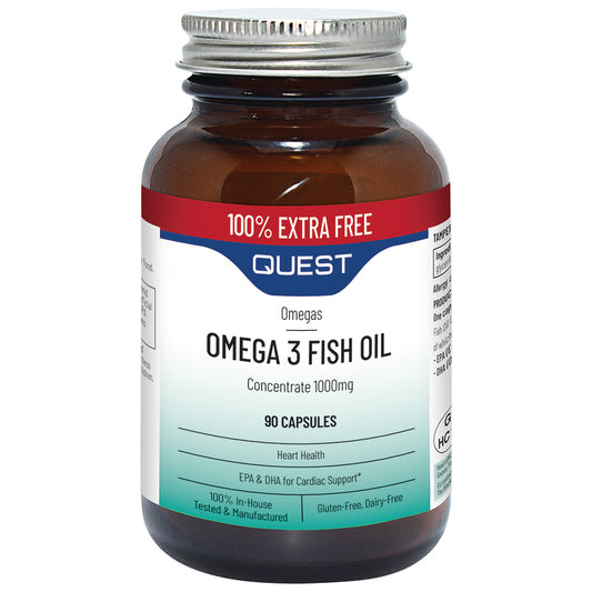 Quest_OMEGA 3 FISH OIL 1000mg (100% EXTRA FREE)