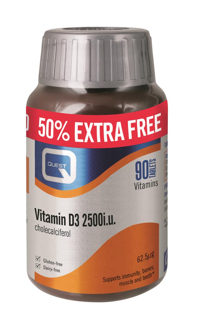 Quest_VITAMIN D 2500i.u (50% EXTRA FREE)