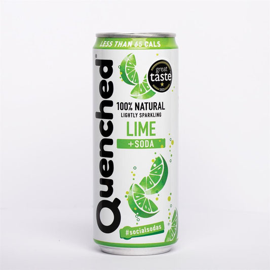 Quenched_Lime + Soda Drink 330ml-Pack of 6
