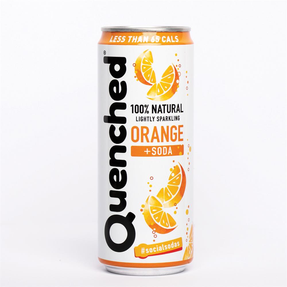 Quenched_Orange & Soda Drink 330ml-Pack of 6