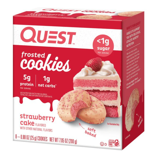 Quest Nutrition Frosted Cookies 8x25g Strawberry Cake