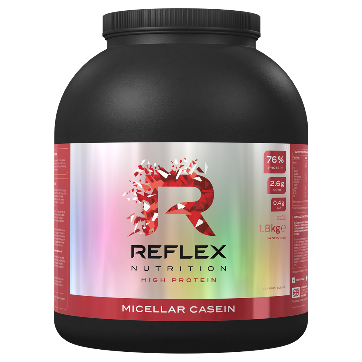 Reflex Nutrition Micellar Casein 1.8kg Vanilla Ice Cream