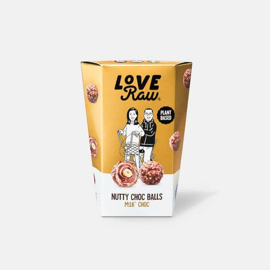 LoveRaw Nutty Choc Balls 9 Pack Gift Box 126g Milk Choc