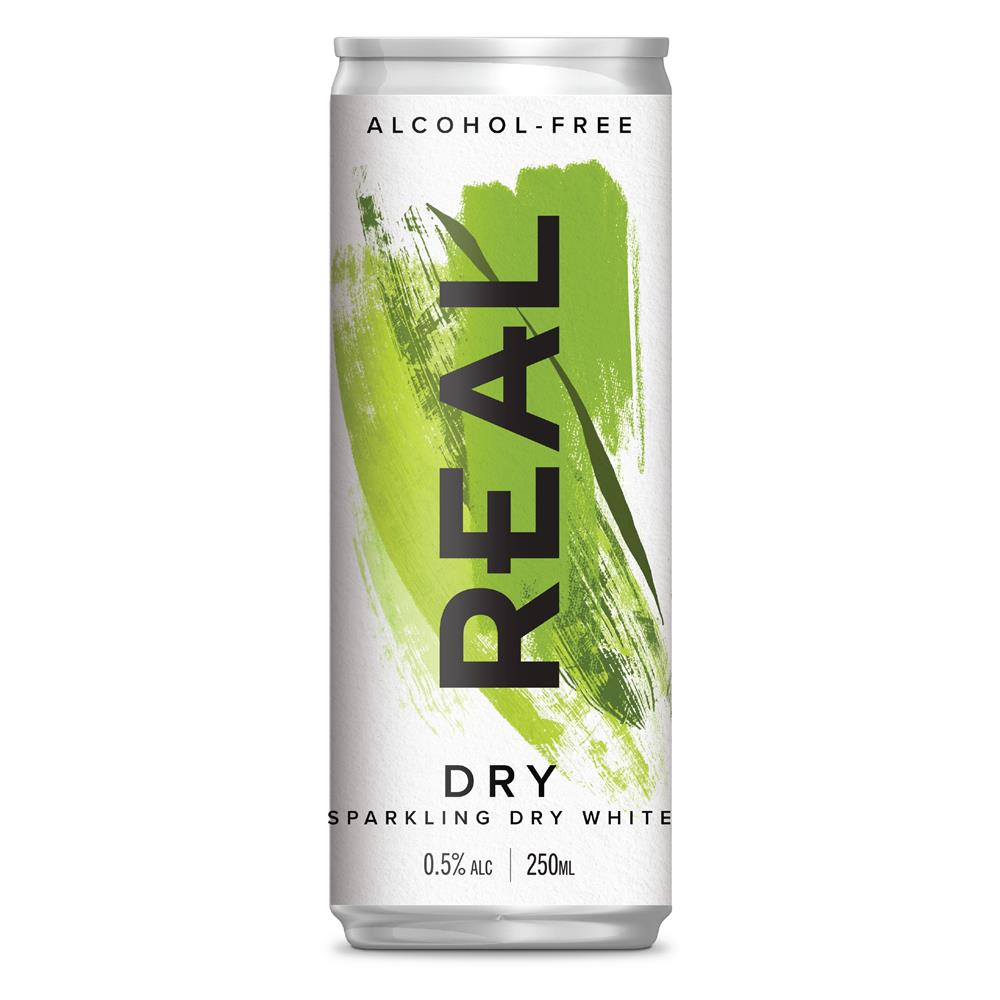 The REAL Drinks Co_REAL Dry Sparkling White Alcohol Free Can 250ml-pack of 2