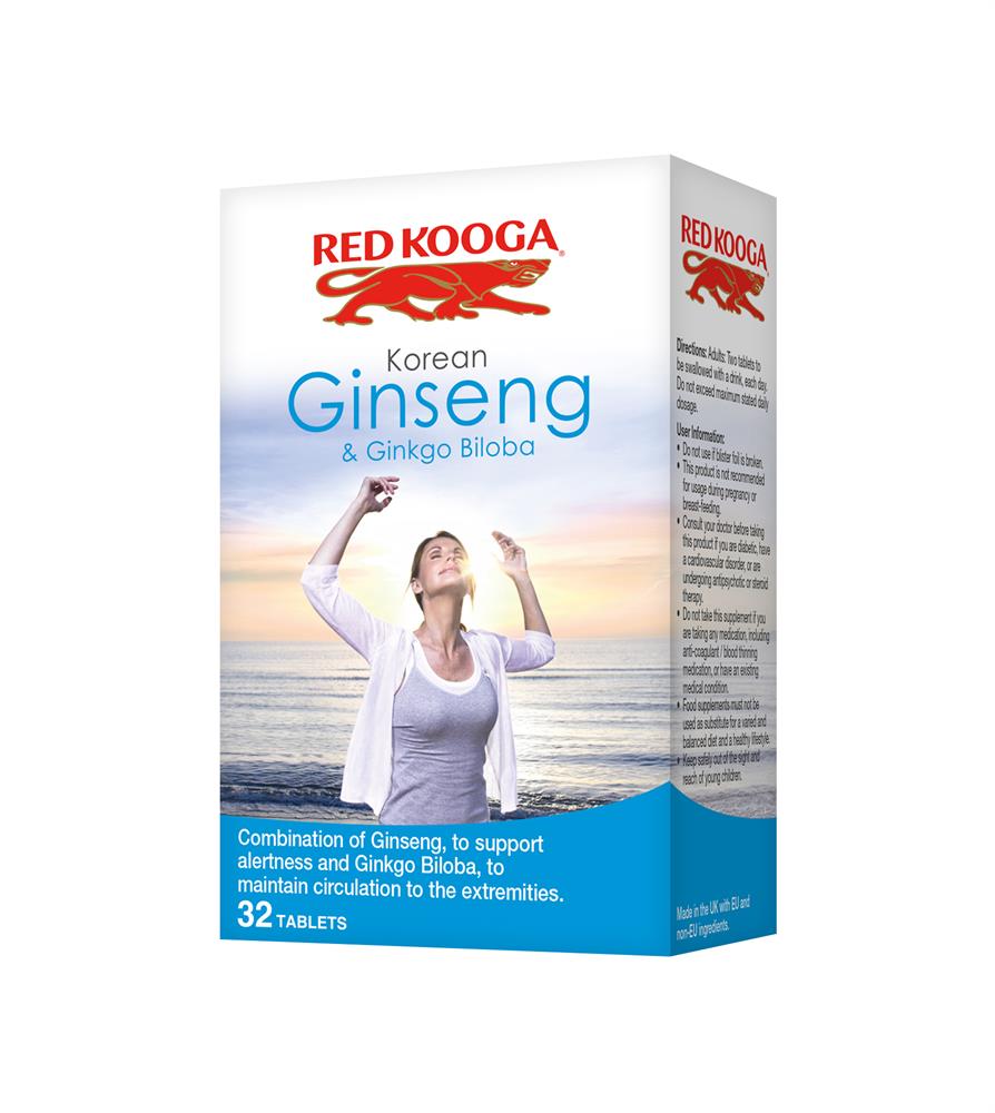 Red Kooga_Ginseng & Ginkgo Biloba 32 tablets