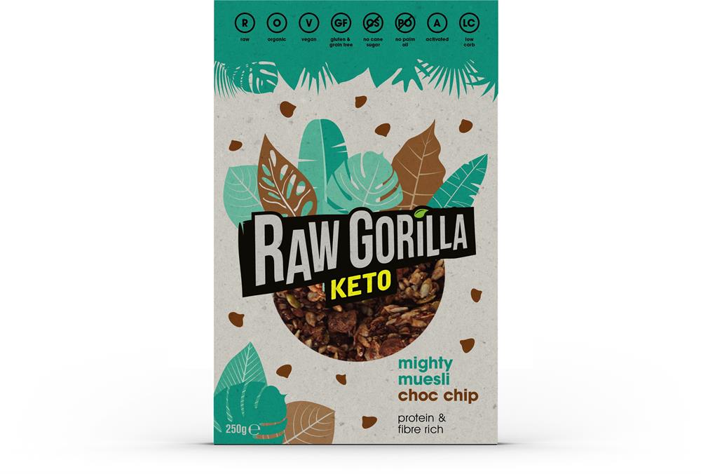Raw Gorilla_Keto Mighty Muesli Choc Chip 250g