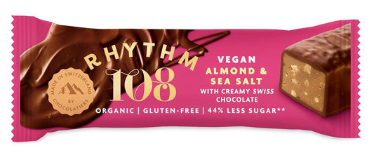 Rhythm 108_A Swiss chocolate coated bar - Sweet 'N' Salty Almond flavour.-Pack of 5