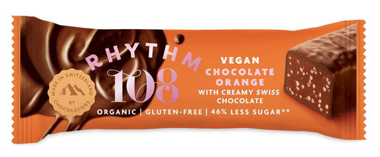 Rhythm 108_Chocolate Orange with Swiss Dark Chocolate Bar 33g-Pack of 5