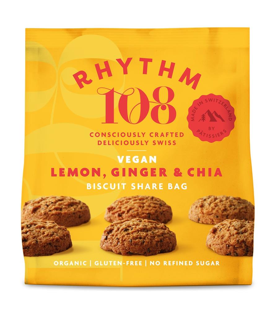 Rhythm 108_Lemon Chia Tea Biscuit Bag 135g