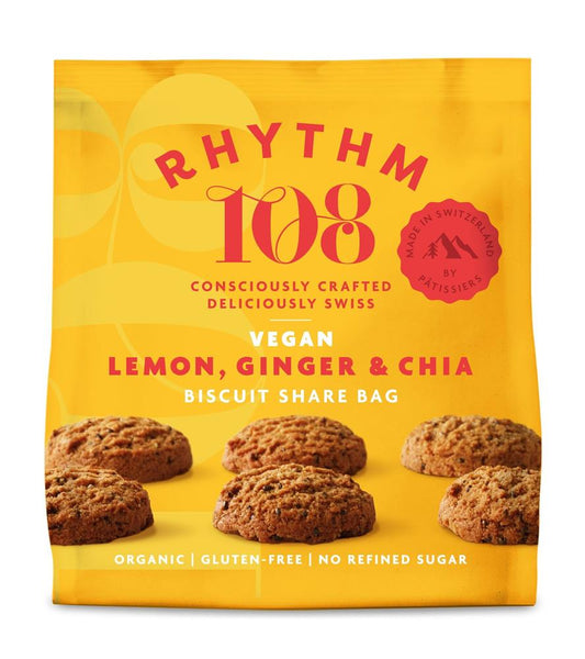 Rhythm 108_Lemon Chia Tea Biscuit Bag 135g