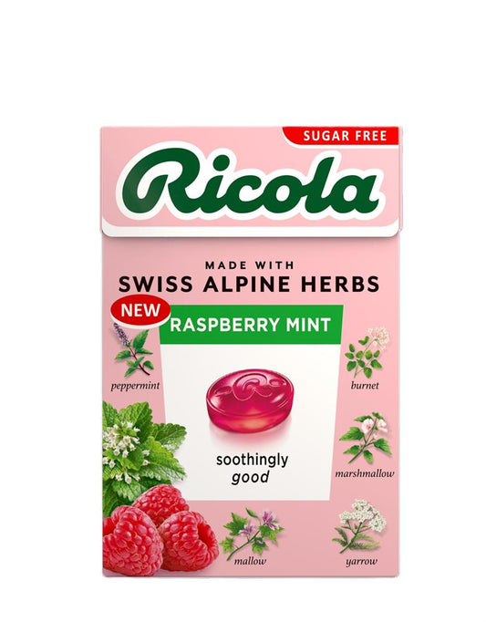 Ricola_Raspberry Mint 45g Box Sugar Free