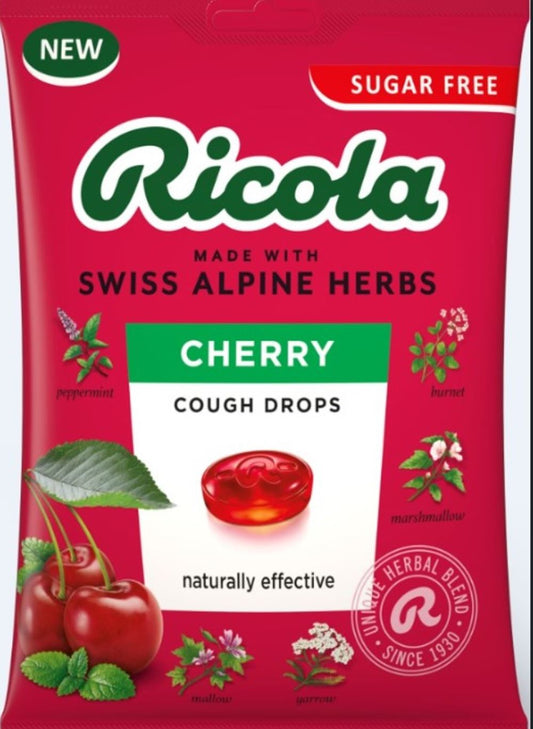 Ricola_Cherry Cough Drops 70g Bag Sugar Free